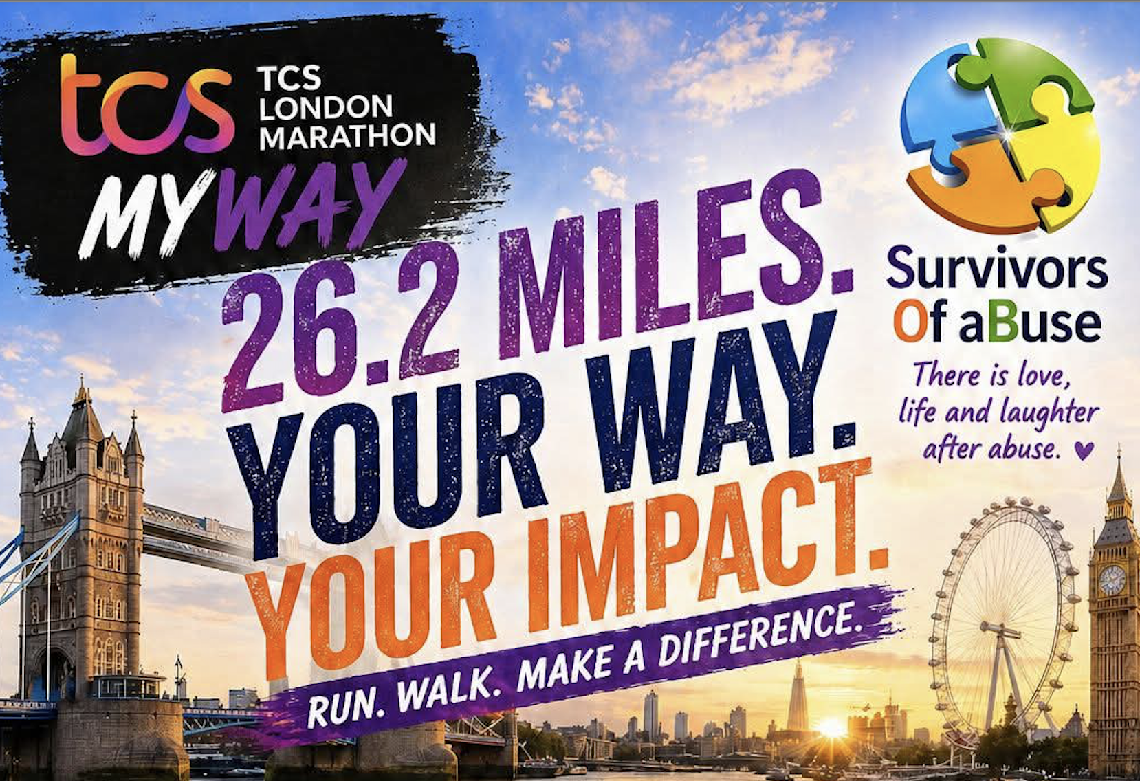 Three Fundraisers. 26.2 Miles. One Powerful Cause.